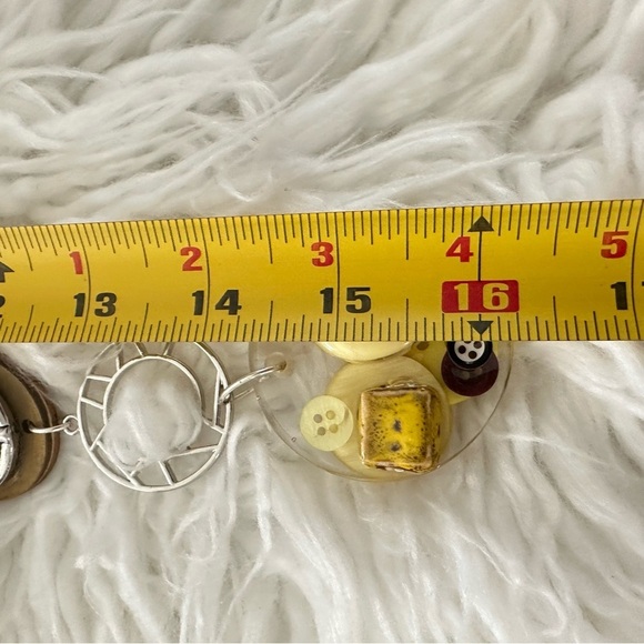 OOAK Assemblage Jewelry Steampunk Necklace Set Pendant Handmade Resin Dangle - Picture 12 of 14